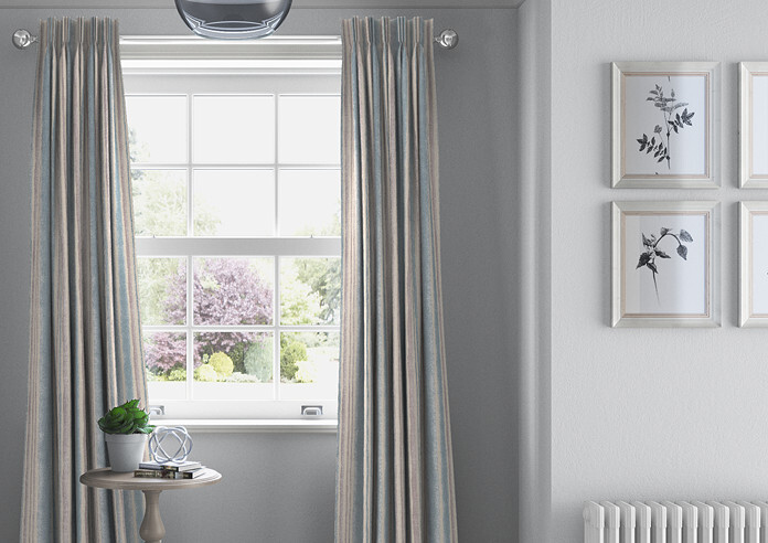 Guarda Stripe, Cornflower - Made to Measure Curtains - Image 3